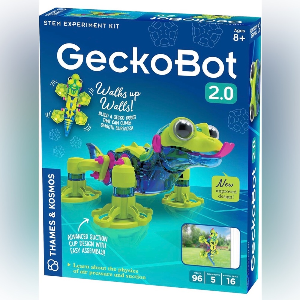 NIB Thames & Kosmos Gecko Bot 2.0 STEM Experiment Kit,Build A Robot,Educational
